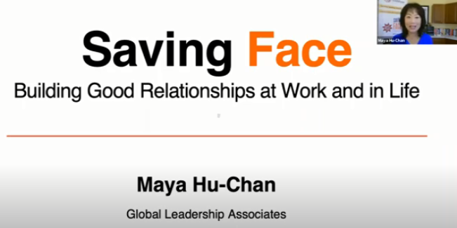 Saving Face:  Building Good Relationships at Work and In Life